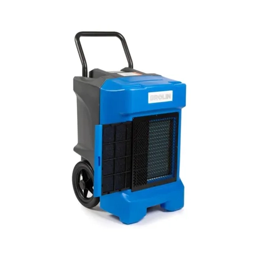 Brolin BR85C heavy duty industrial dehumidifier angled view
Control panel of the Brolin BR85C industrial dehumidifier
Front view of the Brolin BR85C heavy duty industrial dehumidifier
Rear view of the Brolin BR85C industrial dehumidifier with cable storage
Brolin BR85C industrial dehumidifier shown next to 183cm scale silhouette
Side view of the Brolin BR85C heavy duty industrial dehumidifier
Side angle of the Brolin BR85C industrial dehumidifier with filter cover open