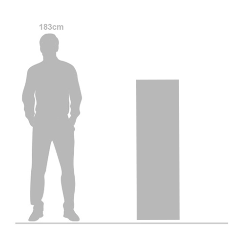 RadiWarm HE4140 1.625 kW low-height electric radiator scale image showing 400 mm height and 1400 mm width