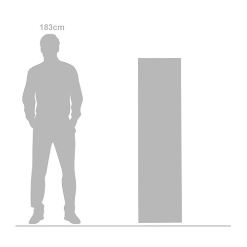 RadiWarm HE4160 low-height electric radiator scale image showing 400 mm height and 1600 mm width