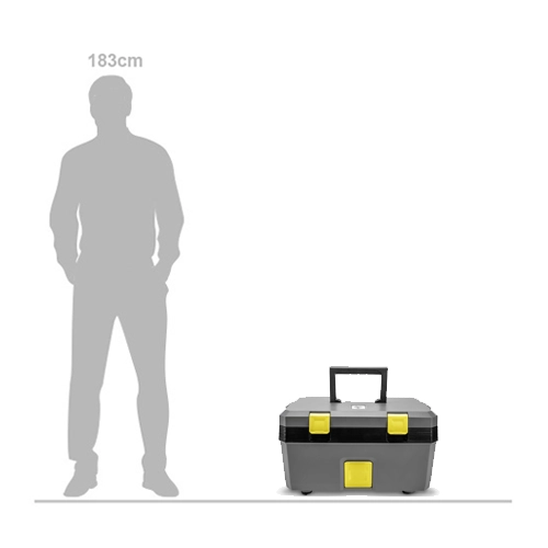 Kärcher SG 4/2 Classic size comparison next to 183 cm silhouette