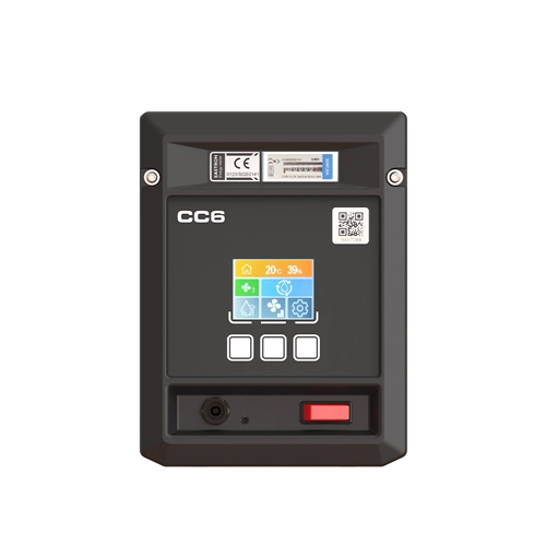 Dantherm CC 6 smart control panel with graphical display and status indicators