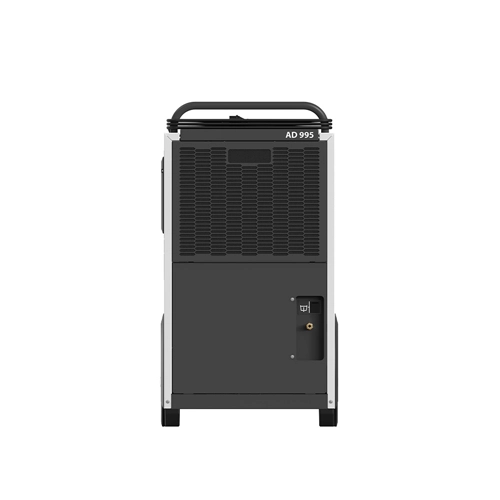 Front view of the Dantherm AD 995 showing air intake grille and access panel