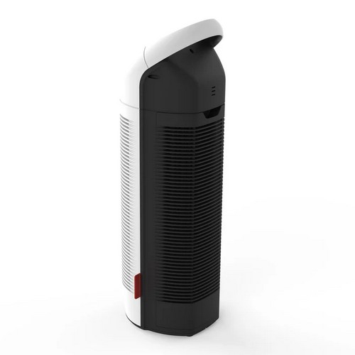 Rear view of Boneco P370 air purifier showing rear airflow vents and housing