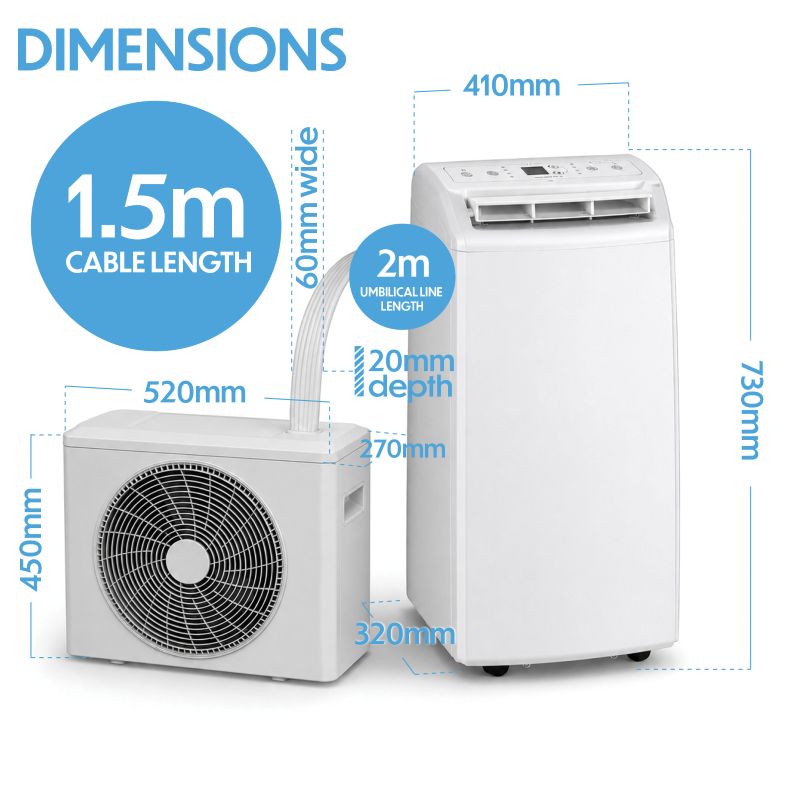 Prem-I-Air EH1960 12,000 BTU Portable Split Air Conditioner