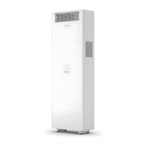 Olimpia Splendid Unico Vertical 3.5kW floor standing monobloc air conditioner angled front view