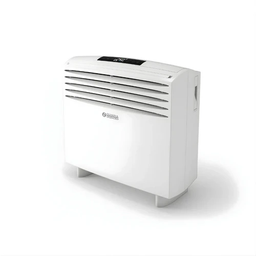 Olimpia Splendid Unico Easy S2 HP compact floor standing air conditioner angled view