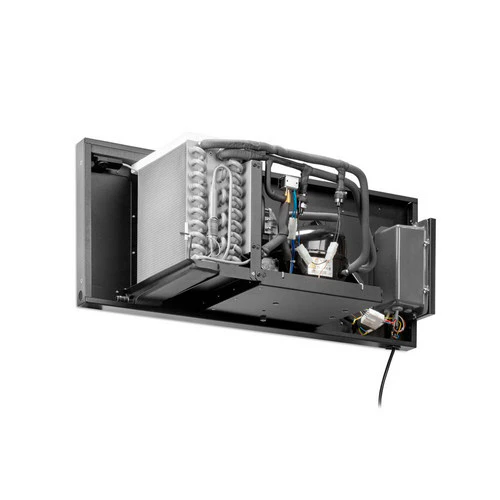 Internal refrigeration and airflow components of the Dantherm DH 20 commercial dehumidifier