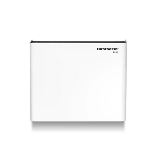 Front view of the Dantherm DH 35 commercial wall mounted dehumidifier