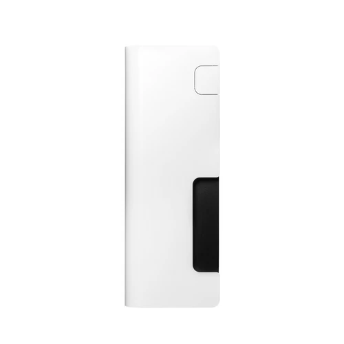 Side profile of the Dantherm DH 35 commercial wall mounted dehumidifier showing slim installation depth
