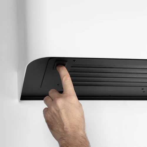 Dantherm DH 35 commercial dehumidifier showing underside access point for servicing and maintenance