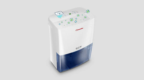 Inventor EVA ION PRO WiFi 20L dehumidifier featuring ioniser technology and digital control panel
