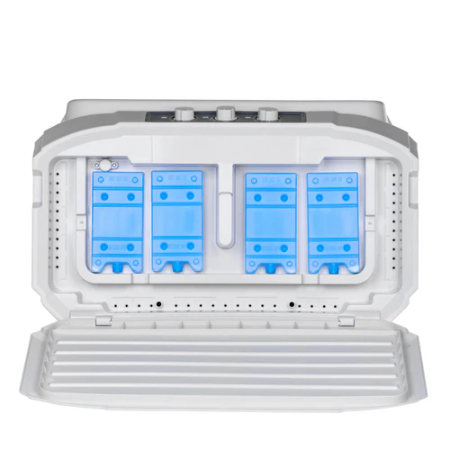 Chill-Teq EVA 100 ice chamber with reusable ice packs for enhanced cooling performance