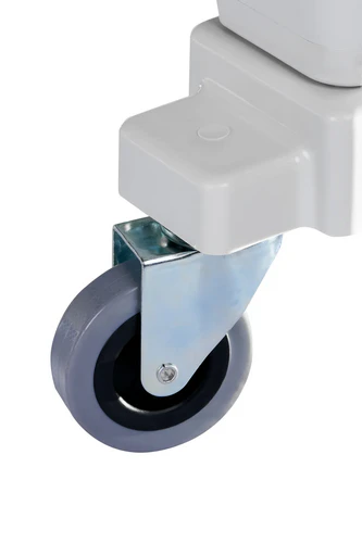 Heavy-duty castor wheel fitted to the Chill-Teq EVA 72 portable air cooler