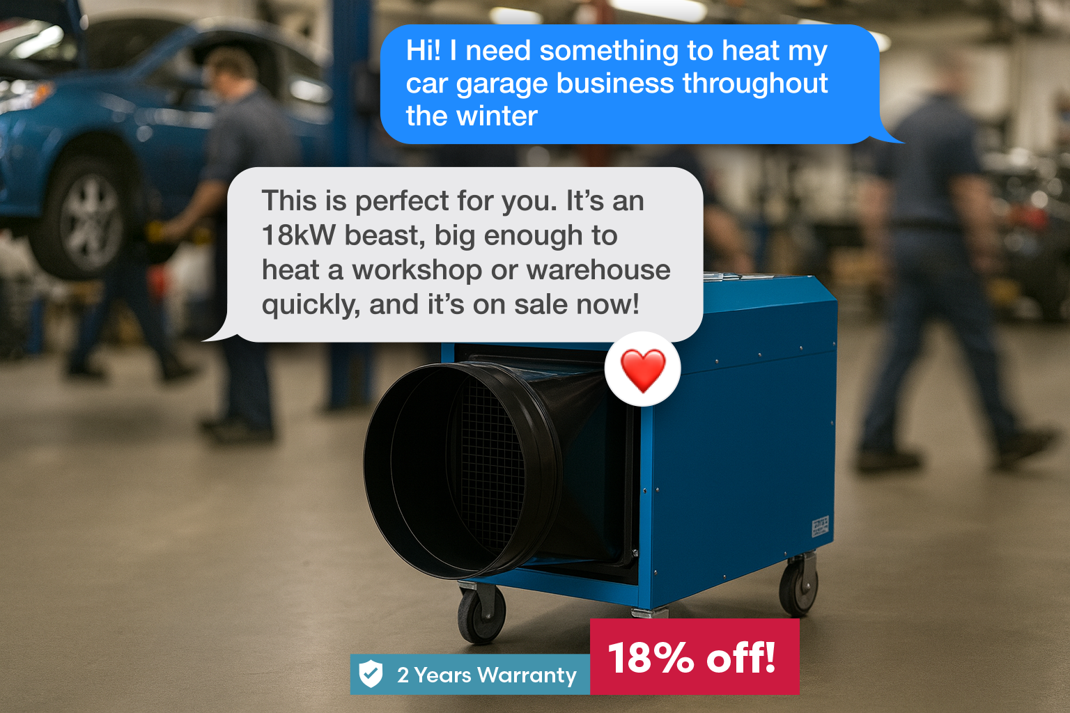 Broughton FFHT32 Industrial Electric Heater