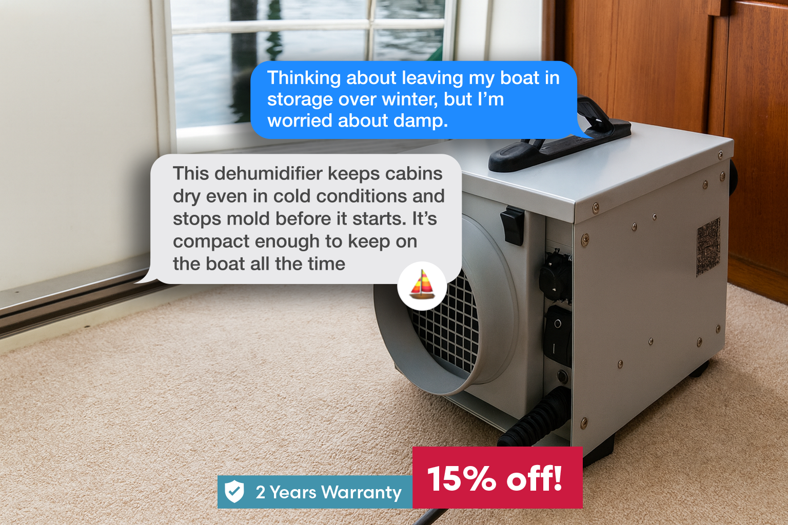 Ecor Pro DH800+ Desiccant Dehumidifier - 220v